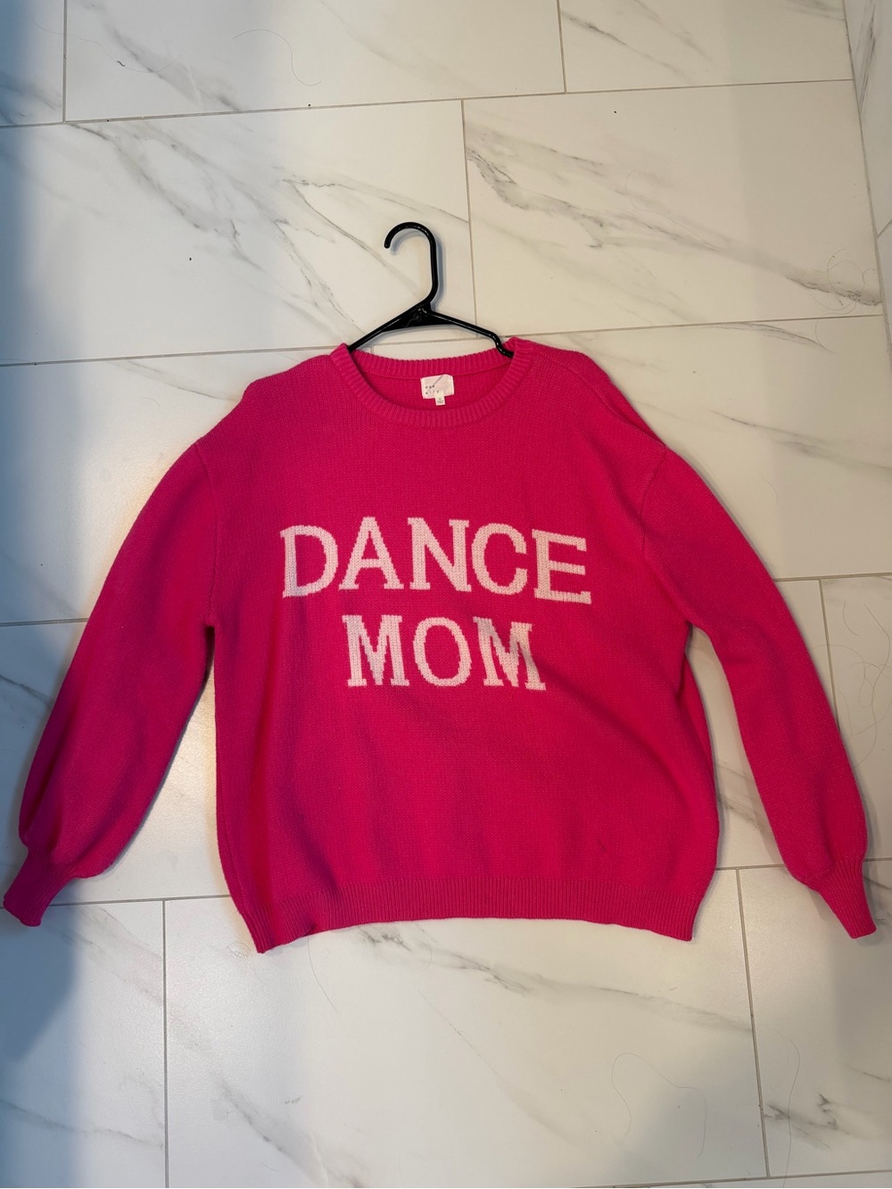 Vici Hot Pink 'DANCE MOM' Crewneck Sweater